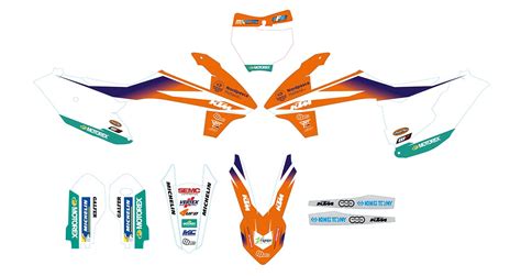 Kit D Co Motocross Ktm Sx Series Vrt Original D Racing