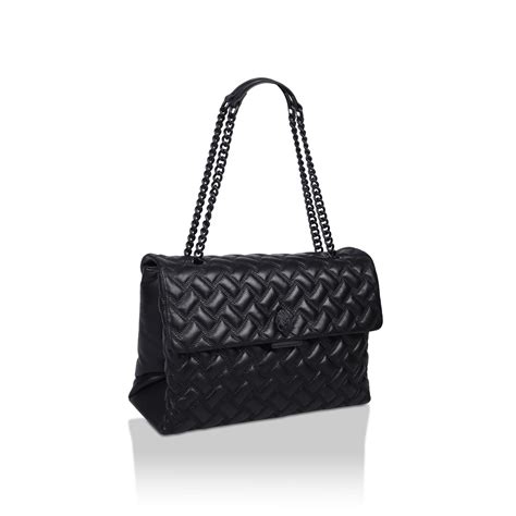 Xxl Kensington Drench Black Quilted Leather Oversized Shoulder Bag By Kurt Geiger London