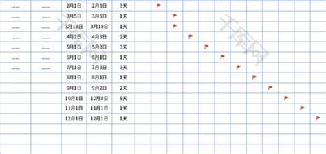 营销活动排期表Excel模板 千库网 excelID182926