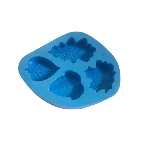 Molde De Silicone Folhas Diversas 4 Cavidades Lashimiecia