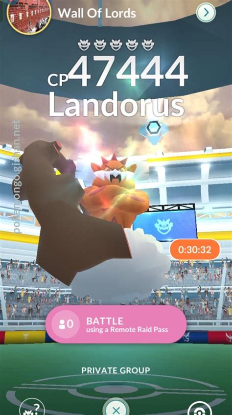 Landorus Incarnate Forme Raid Boss Pokemon Go