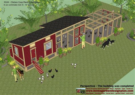 M104 - Chicken Coop Plans Construction - Chicken Coop Design - How To Build A Chicken Coop ...