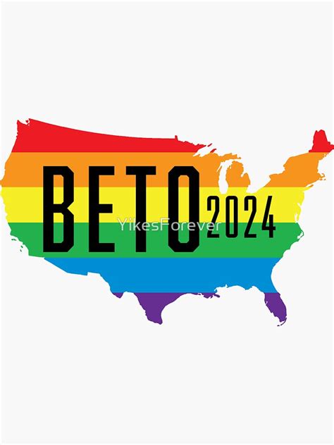 Beto 2024 Lgbtq Lgbt Rainbow Flag Beto Orourke For President