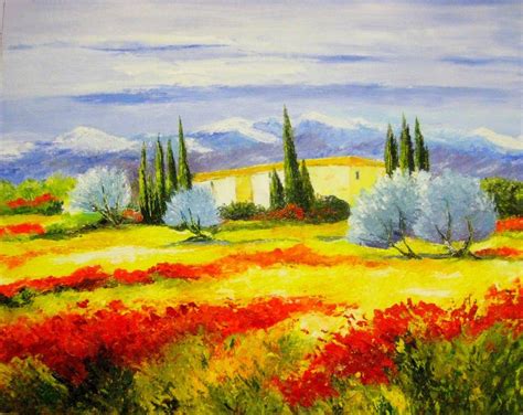 Paysage Provencal Les Peintures De Jacqueline Colbac