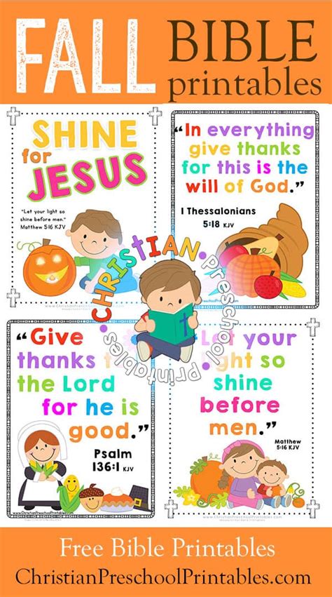 Fall Harvest Bible Printables The Crafty Classroom