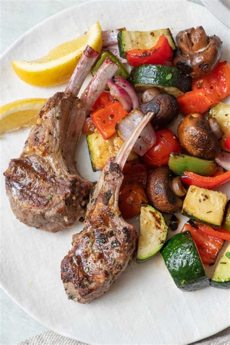 Simple Grilled Lamb Chops {mint And Lemon Marinade} Feel Good Foodie