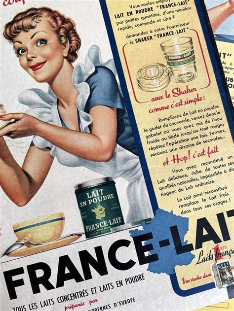 France Lait Alte Werbungen Anciennes Publicit S Kaufen