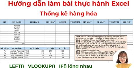 Cách tính Tên hàng dựa vào Mã hàng