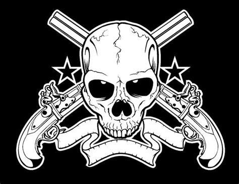 Skulls And Guns Wallpaper Wallpapersafari