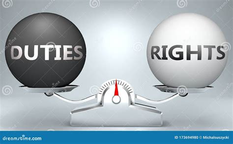 Duties And Rights As A Choice Pictured As Words Duties Rights On