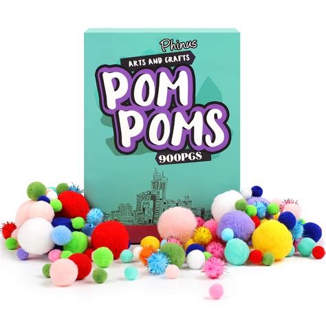 Pom Poms Assorted 100pkg Standard
