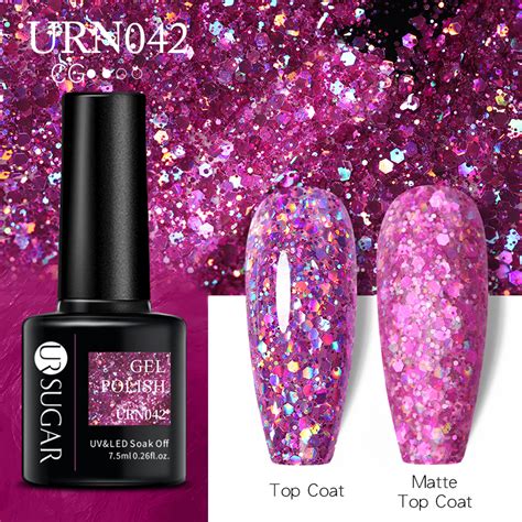 UR SUGAR 7 5 Ml URN042 Silver Nails Nail Art