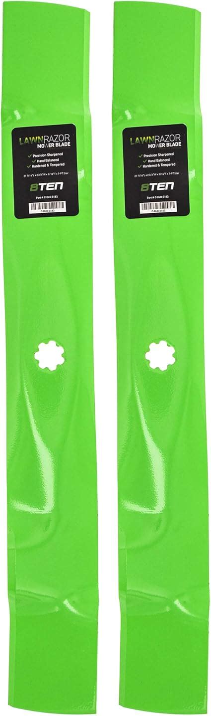 8ten Lawnrazor Mower Blade Set For John Deere 42 Inch Cut Deck Gx22151 Gy20850 Am137333 Am137328