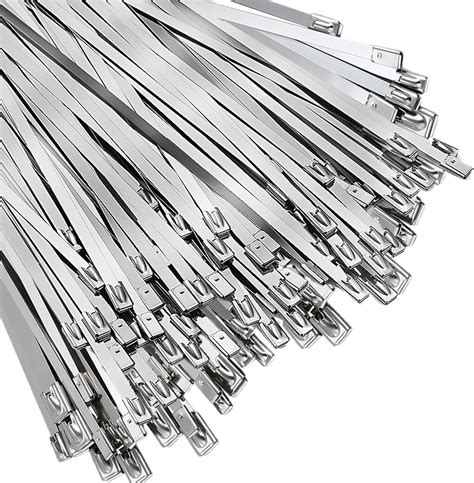 Amazon 100Pcs 20 Inch Metal Zip Ties Heavy Duty 304 Stainless