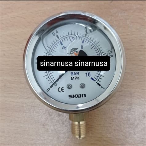 Jual Pressure Gauge SKON 4 Inchi 1 Mpa 10 Bar Jakarta Barat