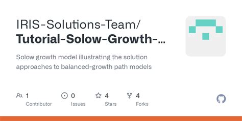 GitHub - IRIS-Solutions-Team/Tutorial-Solow-Growth-Model: Solow growth ...