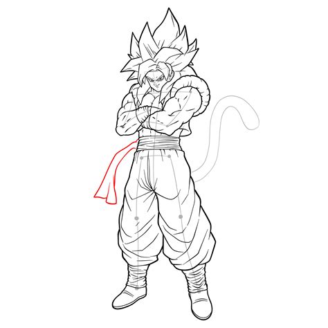 How To Draw Goku Ssj Full Body Step By Step