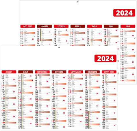 Calendrier Bancaire Personnalise Gameco Rouge 430 X 335 Calendriers