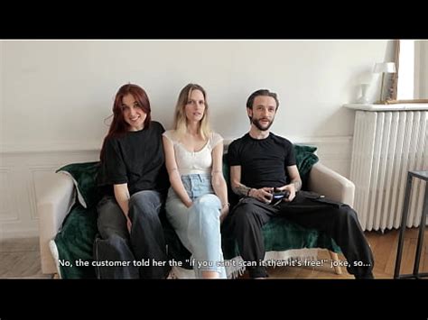 Amateur threesome Deux déesses Françaises se partagent un mec chanceux English Sub