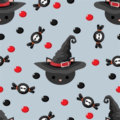 Premium Vector Halloween Seamless Pattern