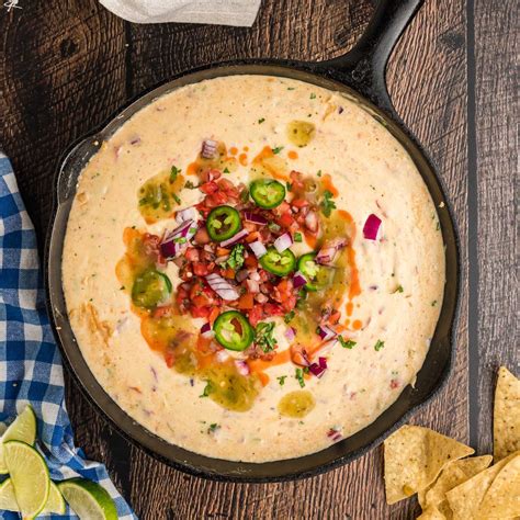 17 Skillet Queso Recipe RebekahColin