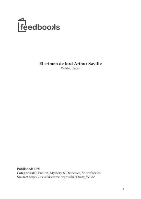 Pdf Oscar Wilde El Crimen De Lord Arthur Saville Dokumen Tips