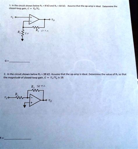 SOLVED In the circuit shown below R 8 kÎ and R 64 kÎ Assume