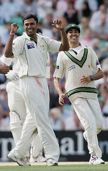 Danish Kaneria Celebrates The Wicket Of Ian Bell Espncricinfo