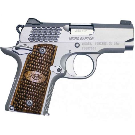 Kimber Micro Raptor 380 Auto Acp 2 75in Satin Silver Pistol 7 1 Rounds Sportsman S Warehouse