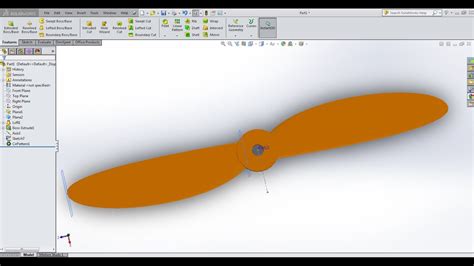 Solidworks Tutorial How To Make A Propeller V2 Youtube