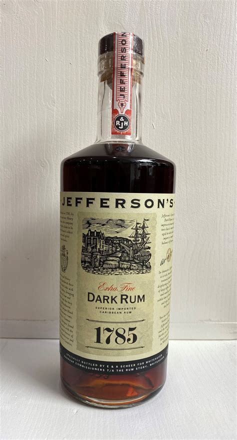 Jefferson S Extra Fine Dark Rum Cl The Rum Story Shop