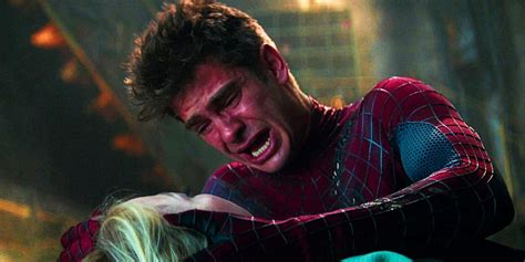 Andrew Garfield Crying Spider Man