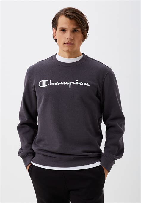 Свитшот Champion, цвет: серый, RTLACU461401 — купить в интернет ...