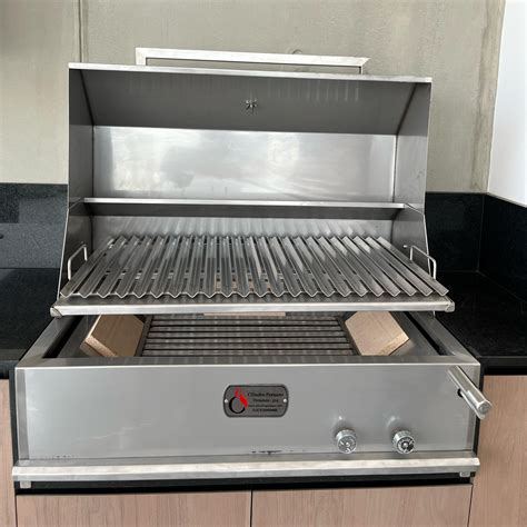 Parrilla Para Empotrar Moderna 100x55x25 Cilindro Peruano