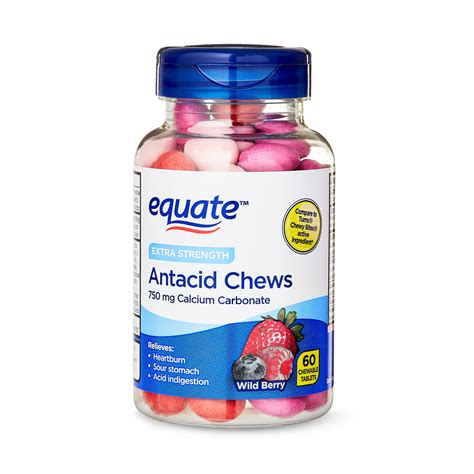 Equate Extra Strength Antacid Chewable Tablets For Acid Indigestion