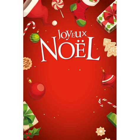 Affiches A2 42x59 4 cm Joyeux Noël rouge Colibri