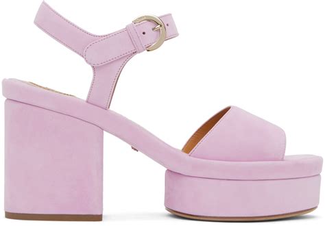 Buy Chlo Purple Odina Platform Sandals H Creamy Lilac At Off