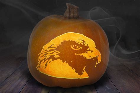 Eagle Pumpkin Carving Stencil Printable