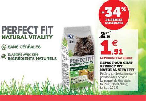 Promo Repas Pour Chat Perfect Fit Natural Vitality Chez Hyper U