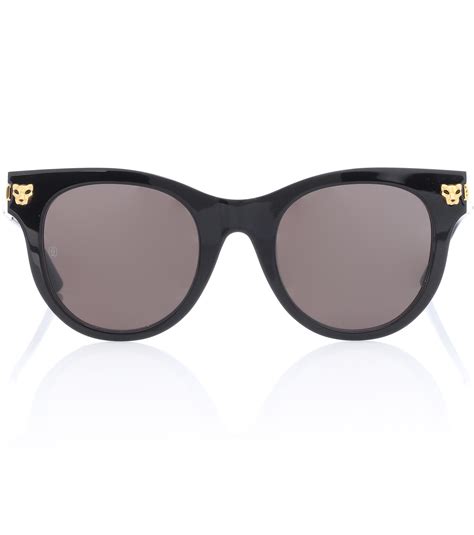 Cartier Synthetic Panthère De Cartier Cat Eye Sunglasses In Black Lyst