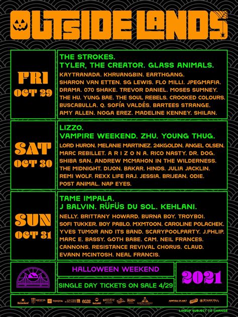 Outside Lands 2021 in San Francisco at Golden Gate Park