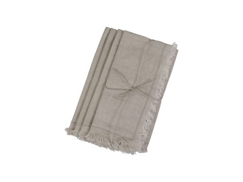 Serviette mit Fransen im 4er Set von Chic Antique günstig bestellen