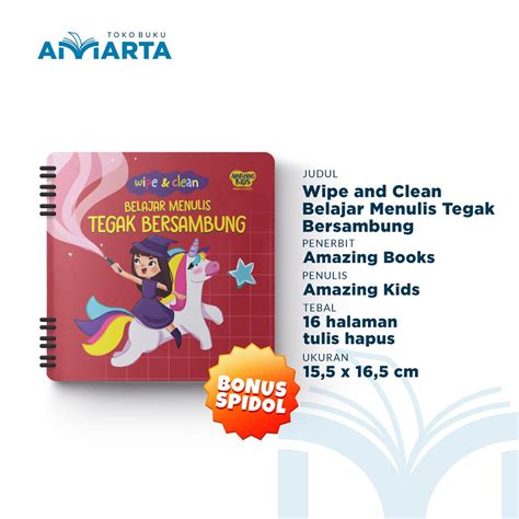 Jual Buku Wipe And Clean Belajar Menulis Tegak Bersambung Shopee