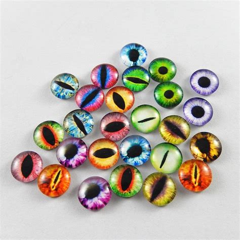 Dragon Eye Cabochons Dragon Eyes Glass Eye Flatbacks Flat Back Etsy