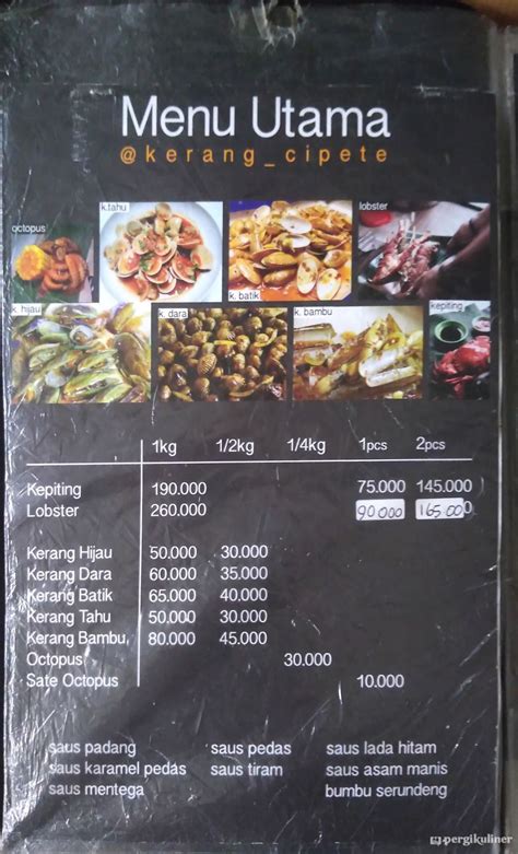 Selalu Diperbarui Menu Kerang Kiloan Cipete Fatmawati