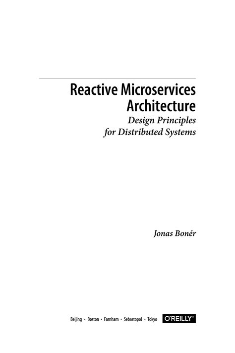 SOLUTION Boner J Reactive Microservices Architecture Studypool