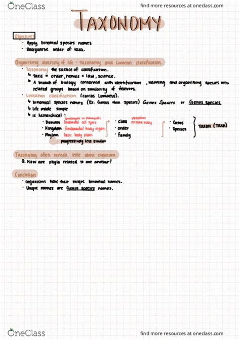 BISC 102 Lecture Notes Winter 2022 Lecture 10 Carl Linnaeus