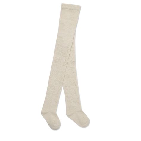 Gucci Childrens Wool Gg Lamé Tights 5264844k5079275