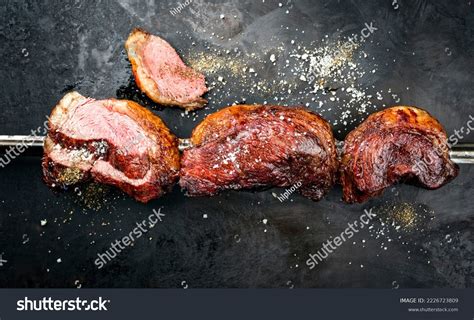 Barbecue Dry Aged Wagyu Brazilian Picanha Stock Photo