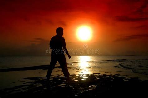 Silhouette of Two People Fighting Stock Image - Image of black, battle ...